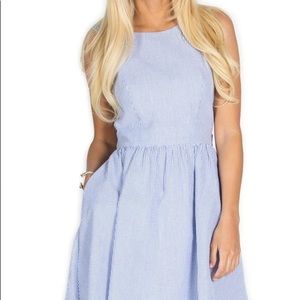 NWT white seersucker dress.